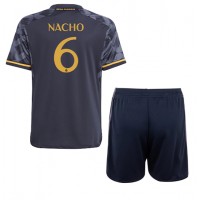 Fotballdrakt Barn Real Madrid Nacho #6 Bortedraktsett 2023-24 Kortermet (+ Korte bukser)